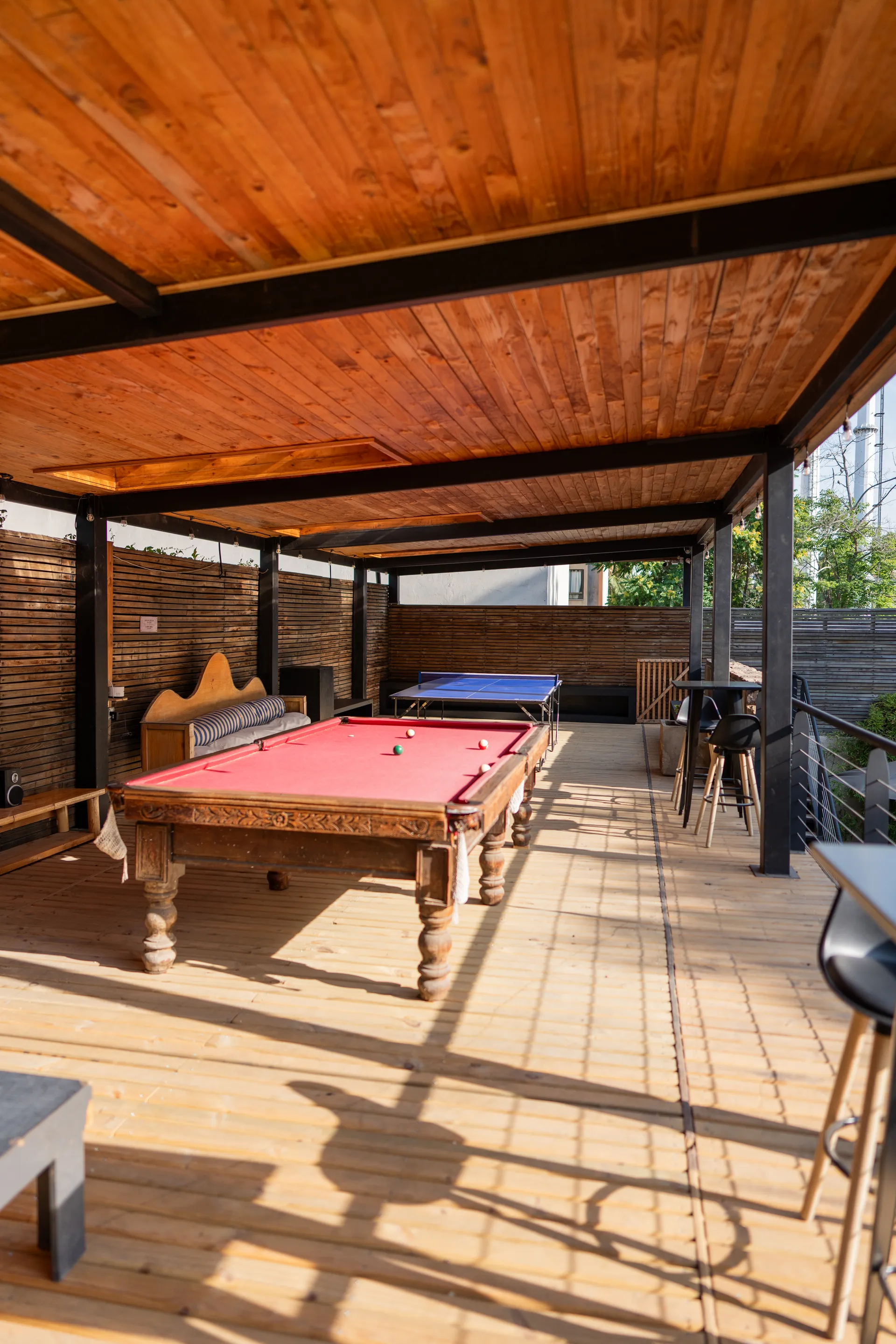 Garden & Patio at Happy Hostel Santiago — photo 35